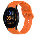 ウェービーグレインステッチ入りクイックリリースシリコン製時計バンド、Samsung Galaxy Watch FE 40mm用、Samsung Galaxy Watch 7 44mm用、Samsung Galaxy Watch 7 40mm用、Samsung Galaxy Watch 6 Classic 47mm用