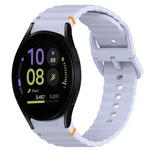 ウェービーグレインステッチ入りクイックリリースシリコン製時計バンド、Samsung Galaxy Watch FE 40mm用、Samsung Galaxy Watch 7 44mm用、Samsung Galaxy Watch 7 40mm用、Samsung Galaxy Watch 6 Classic 47mm用