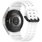 ディプロポアボタンクイックリリースシリコンウォッチバンド、Samsung Galaxy Watch 4 40 / 44mm用、Samsung Galaxy Watch 4 Classic 42 / 46mm用