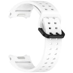 ディプロポアボタンクイックリリースシリコンウォッチバンド、Samsung Galaxy Watch 4 40 / 44mm用、Samsung Galaxy Watch 4 Classic 42 / 46mm用