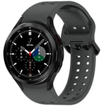 ディプロポアボタンクイックリリースシリコンウォッチバンド、Samsung Galaxy Watch 4 40 / 44mm用、Samsung Galaxy Watch 4 Classic 42 / 46mm用