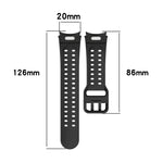 ディプロポアボタンクイックリリースシリコンウォッチバンド、Samsung Galaxy Watch 4 40 / 44mm用、Samsung Galaxy Watch 4 Classic 42 / 46mm用
