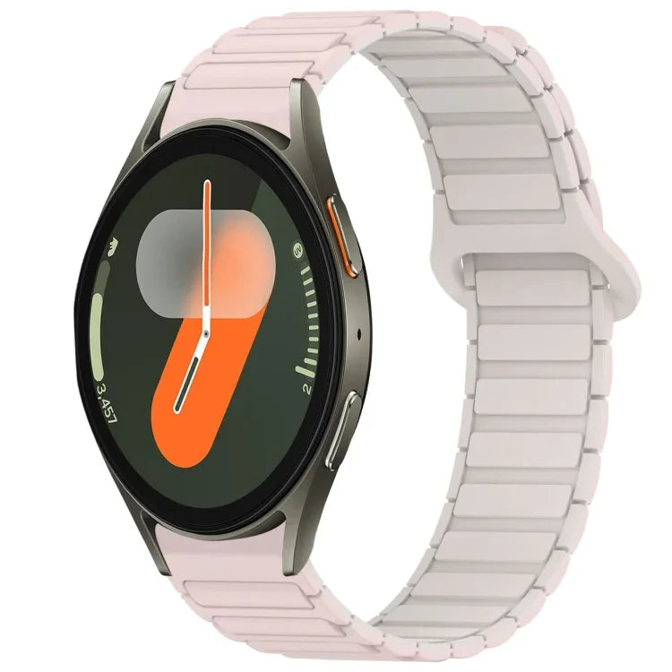 デュアルカラーマグネティックバックルシリコンウォッチバンド、Samsung Galaxy Watch 7 40 / 44mm用
