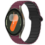 デュアルカラーマグネティックバックルシリコンウォッチバンド、Samsung Galaxy Watch 7 40 / 44mm用