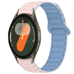 デュアルカラーマグネティックバックルシリコンウォッチバンド、Samsung Galaxy Watch 7 40 / 44mm用