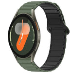 デュアルカラーマグネティックバックルシリコンウォッチバンド、Samsung Galaxy Watch 7 40 / 44mm用