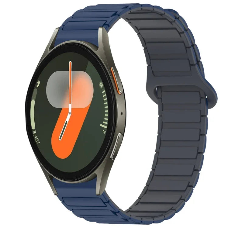 デュアルカラーマグネティックバックルシリコンウォッチバンド、Samsung Galaxy Watch 7 40 / 44mm用