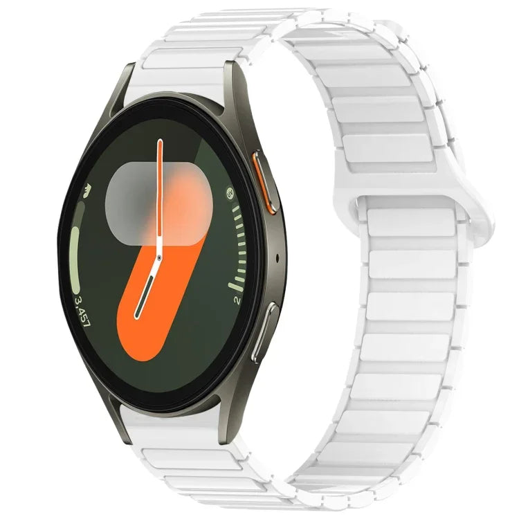 デュアルカラーマグネティックバックルシリコンウォッチバンド、Samsung Galaxy Watch 7 40 / 44mm用