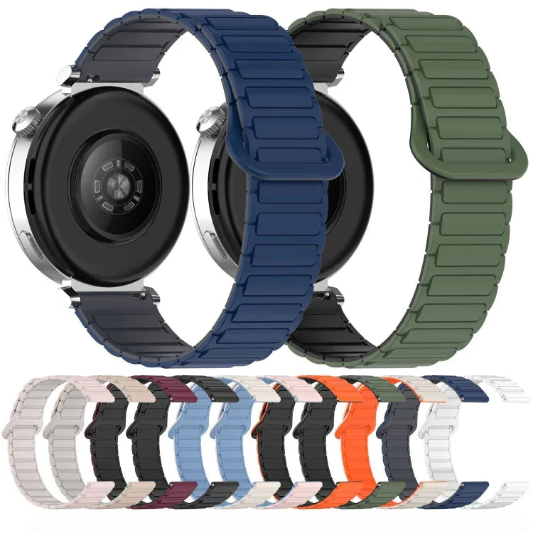デュアルカラーマグネティックバックルシリコンウォッチバンド、Samsung Galaxy Watch 7 40 / 44mm用