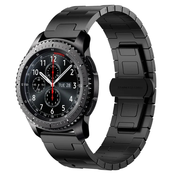 チタン合金22mmメタルウォッチバンド、Samsung Galaxy Gear S3 Frontier用、Samsung Galaxy Watch 3 45mm用、Samsung Galaxy Gear S3 Classic用、Samsung Galaxy Watch 46mm用