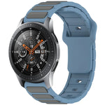 Two Color I-Shaped Silicone Watch Band, For Samsung Galaxy Watch 20mm, For Samsung Galaxy Watch 22mm