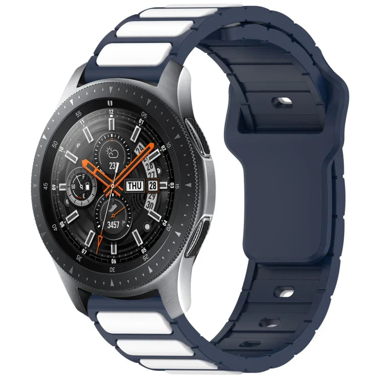 Two Color I-Shaped Silicone Watch Band, For Samsung Galaxy Watch 20mm, For Samsung Galaxy Watch 22mm