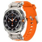 チタンコネクタークイックリリースシリコン時計バンド、Samsung Galaxy Watch Ultra 47mm / Ultra 2025用