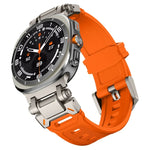 チタンコネクタークイックリリースシリコン時計バンド、Samsung Galaxy Watch Ultra 47mm / Ultra 2025用