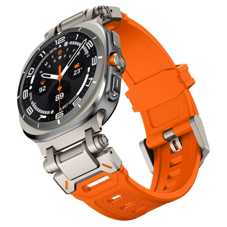 チタンコネクタークイックリリースシリコン時計バンド、Samsung Galaxy Watch Ultra 47mm / Ultra 2025用