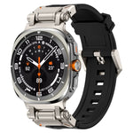 チタンコネクタークイックリリースシリコン時計バンド、Samsung Galaxy Watch Ultra 47mm / Ultra 2025用
