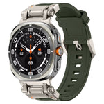チタンコネクタークイックリリースシリコン時計バンド、Samsung Galaxy Watch Ultra 47mm / Ultra 2025用