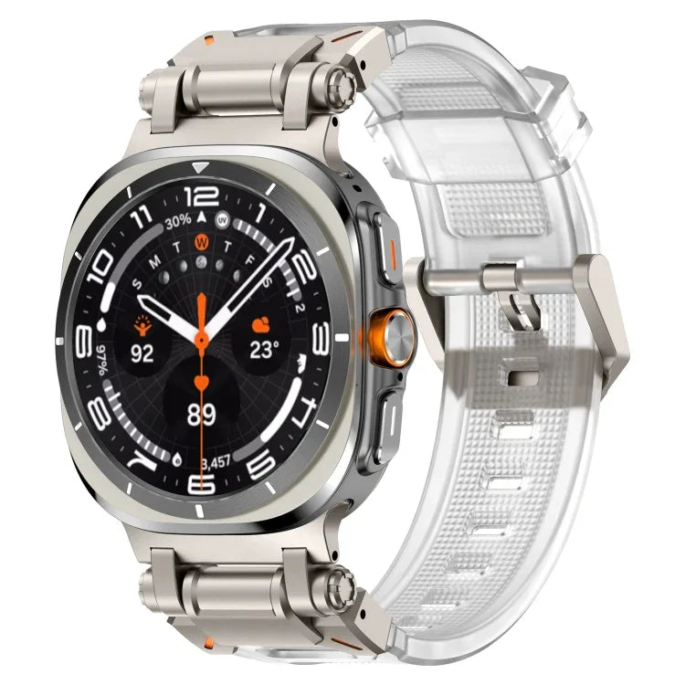 チタンコネクタークイックリリースシリコン時計バンド、Samsung Galaxy Watch Ultra 47mm / Ultra 2025用