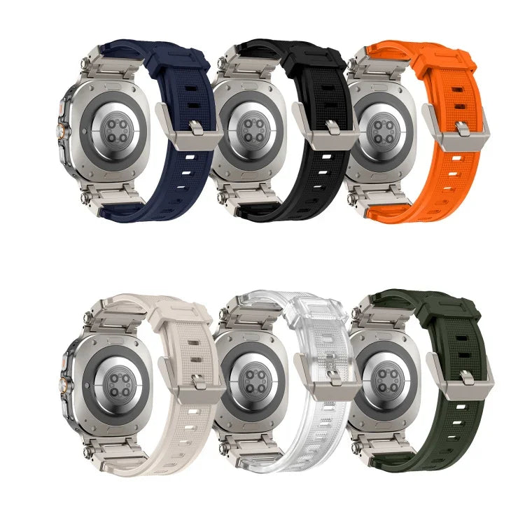 チタンコネクタークイックリリースシリコン時計バンド、Samsung Galaxy Watch Ultra 47mm / Ultra 2025用