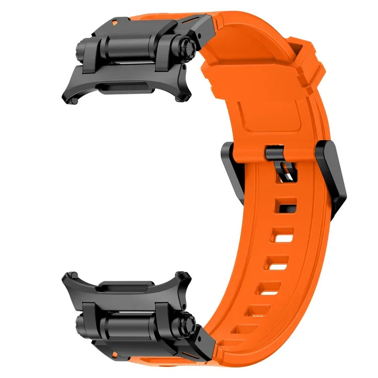 黒コネクタークイックリリースシリコン時計バンド、Samsung Galaxy Watch Ultra 47mm / Ultra 2025用