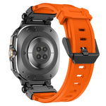 黒コネクタークイックリリースシリコン時計バンド、Samsung Galaxy Watch Ultra 47mm / Ultra 2025用