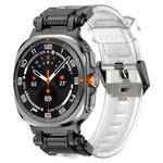 黒コネクタークイックリリースシリコン時計バンド、Samsung Galaxy Watch Ultra 47mm / Ultra 2025用
