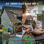WAVLINK WN573HX1 WiFi 6 AX1800 デュアルバンド ワイヤレスルーター 屋外WiFiアクセスポイント、USプラグ、EUプラグ、UKプラグ、AUプラグ