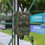 WAVLINK WN588HX3 AX3000 屋外WiFiエクステンダー 6アンテナ デュアルバンドWiFiリピーター、USプラグ、EUプラグ、UKプラグ、AUプラグ