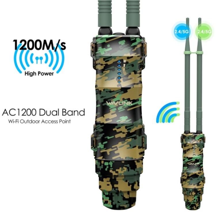 WAVLINK WN570HA2 IP67防水屋外用WiFiエクステンダー AC1200 デュアルバンド無線ルーター、米国プラグ、EUプラグ、英国プラグ、AUプラグ