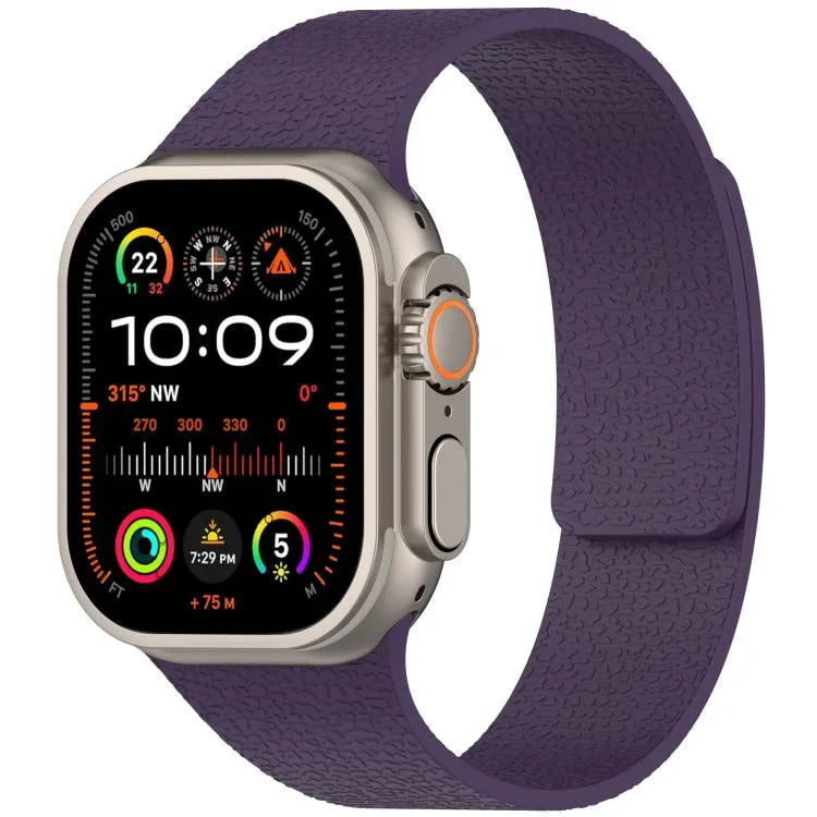 リッチテクスチャ磁気シリコンウォッチバンド、Apple Watch 46mm / 49mm / 45mm / 44mm用、Apple Watch 42mm / 41mm / 40mm / 38mm用