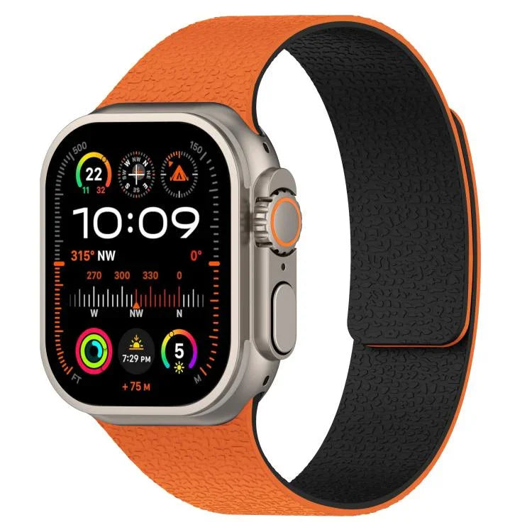 リッチテクスチャ磁気シリコンウォッチバンド、Apple Watch 46mm / 49mm / 45mm / 44mm用、Apple Watch 42mm / 41mm / 40mm / 38mm用