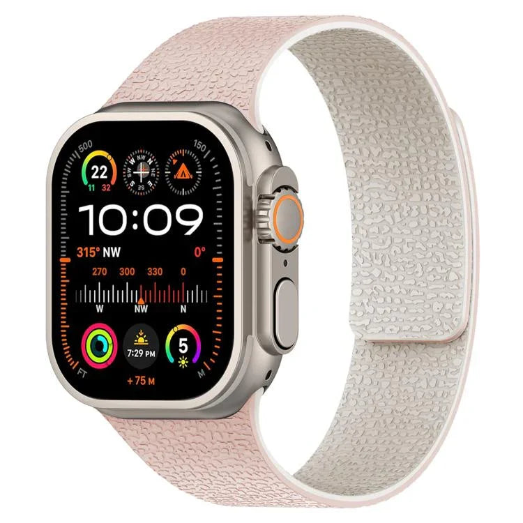 リッチテクスチャ磁気シリコンウォッチバンド、Apple Watch 46mm / 49mm / 45mm / 44mm用、Apple Watch 42mm / 41mm / 40mm / 38mm用