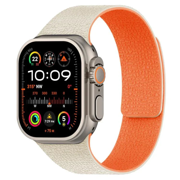 リッチテクスチャ磁気シリコンウォッチバンド、Apple Watch 46mm / 49mm / 45mm / 44mm用、Apple Watch 42mm / 41mm / 40mm / 38mm用