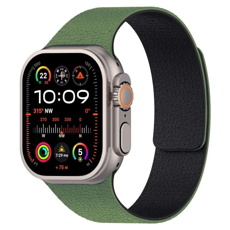 リッチテクスチャ磁気シリコンウォッチバンド、Apple Watch 46mm / 49mm / 45mm / 44mm用、Apple Watch 42mm / 41mm / 40mm / 38mm用
