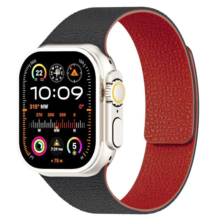 リッチテクスチャ磁気シリコンウォッチバンド、Apple Watch 46mm / 49mm / 45mm / 44mm用、Apple Watch 42mm / 41mm / 40mm / 38mm用