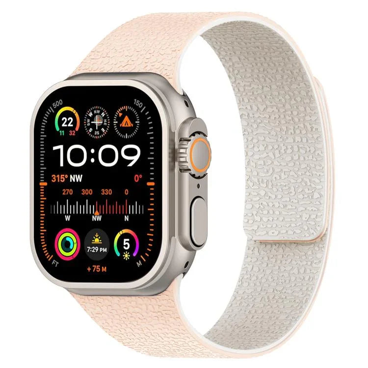 リッチテクスチャ磁気シリコンウォッチバンド、Apple Watch 46mm / 49mm / 45mm / 44mm用、Apple Watch 42mm / 41mm / 40mm / 38mm用
