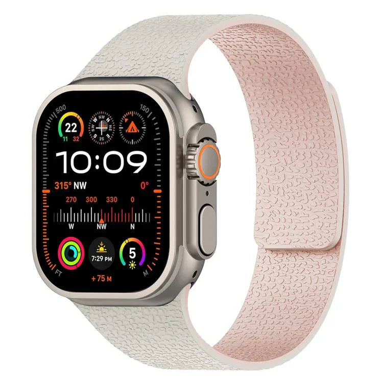 リッチテクスチャ磁気シリコンウォッチバンド、Apple Watch 46mm / 49mm / 45mm / 44mm用、Apple Watch 42mm / 41mm / 40mm / 38mm用