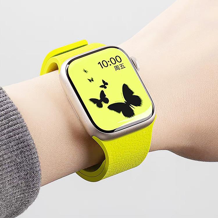 リッチテクスチャ磁気シリコンウォッチバンド、Apple Watch 46mm / 49mm / 45mm / 44mm用、Apple Watch 42mm / 41mm / 40mm / 38mm用