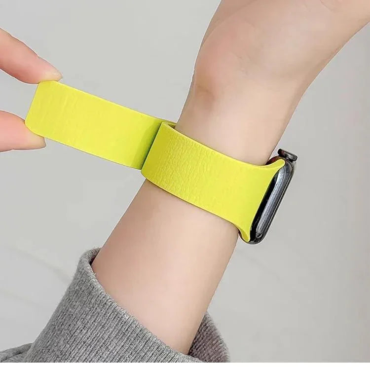 リッチテクスチャ磁気シリコンウォッチバンド、Apple Watch 46mm / 49mm / 45mm / 44mm用、Apple Watch 42mm / 41mm / 40mm / 38mm用