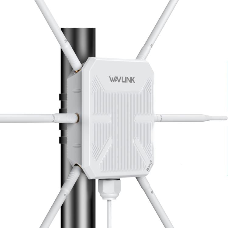 WAVLINK WN588HX3 AX3000 屋外WiFiエクステンダー 6アンテナ搭載 デュアルバンドWiFiリピーター、米国プラグ、英国プラグ、EUプラグ、豪州プラグ