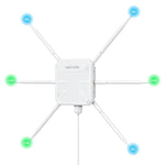 WAVLINK WN588HX3 AX3000 屋外WiFiエクステンダー 6アンテナ搭載 デュアルバンドWiFiリピーター、米国プラグ、英国プラグ、EUプラグ、豪州プラグ