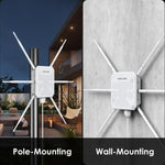 WAVLINK WN588HX3 AX3000 屋外WiFiエクステンダー 6アンテナ搭載 デュアルバンドWiFiリピーター、米国プラグ、英国プラグ、EUプラグ、豪州プラグ