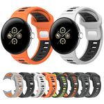 ツーカラーリバースバックルシリコンウォッチバンド、Google Pixel Watch 4 / Watch 3 45mm用