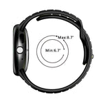 ツーカラーリバースバックルシリコンウォッチバンド、Google Pixel Watch 4 / Watch 3 45mm用