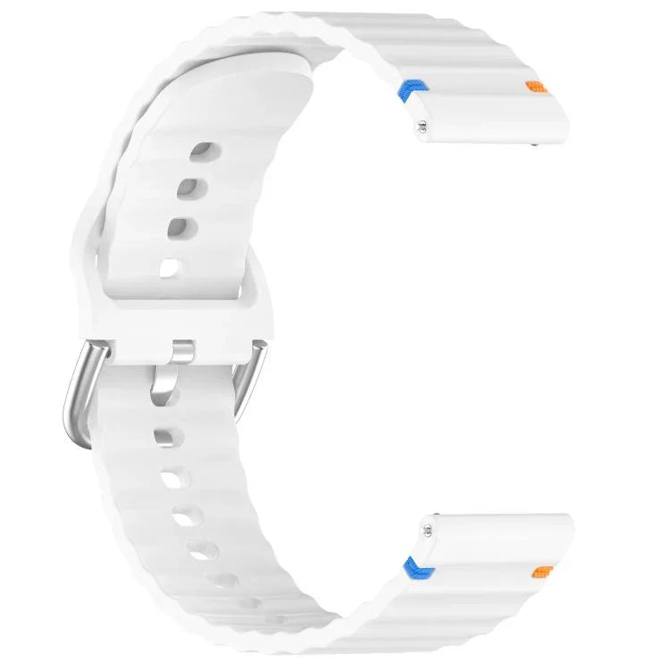 波状模様ステッチ入り20mmシリコン時計バンド、Samsung Galaxy Watch 7 40 / 44mm用