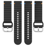 波状模様ステッチ入り20mmシリコン時計バンド、Samsung Galaxy Watch 7 40 / 44mm用