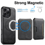 Suteni M3 カードバッグ MagSafe 牛革テクスチャーレザースマホケース、iPhone 13 Pro Max用、iPhone 13 Pro用、iPhone 13用、iPhone 12用、iPhone 12 Pro Max用、iPhone 12 Pro用