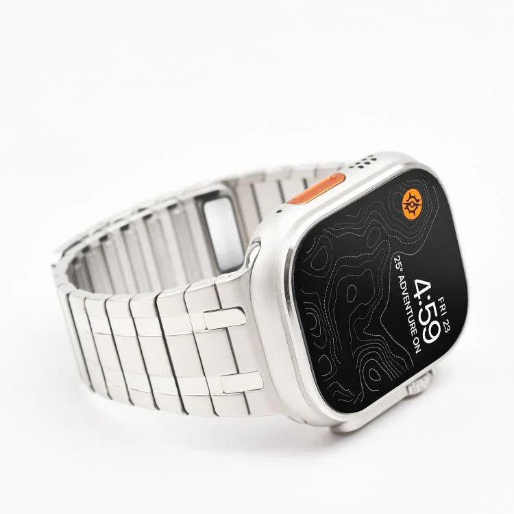 一連マグネティックミラノステンレススチールウォッチバンド、Apple Watch 46mm / 49mm / 45mm / 44mm用