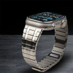 一連マグネティックミラノステンレススチールウォッチバンド、Apple Watch 46mm / 49mm / 45mm / 44mm用