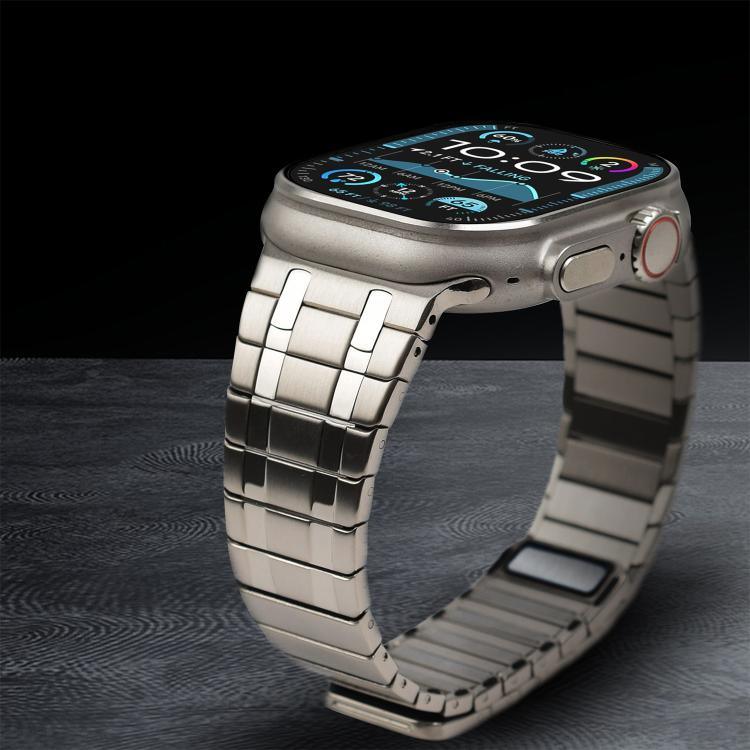 一連マグネティックミラノステンレススチールウォッチバンド、Apple Watch 46mm / 49mm / 45mm / 44mm用